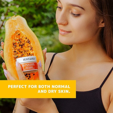 Exfoliant Facial, Orientana, Papaya și Ashwagandha, Portocaliu, 50g