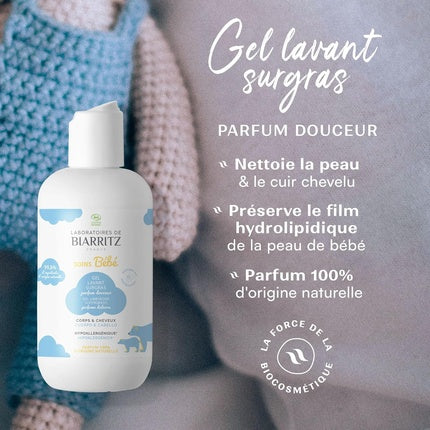 Gel de Curățare Facială Laboratoires De Biarritz Refreshing Wash Gel Organic Sweetness 200ml