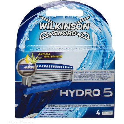 Lame de ras Wilkinson Sword Hydro 5, cutie cu 4 lame