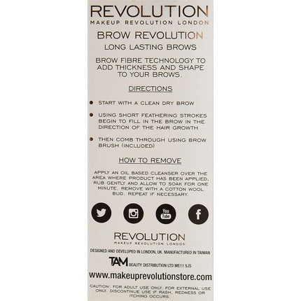 Gel sprâncene, Makeup Revolution, Brow Revolution, auburn