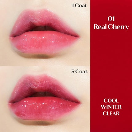 Etude House Dear Darling Oil Tint #1 Real Cherry, Culoare Roșu Vișiniu, 4.2g