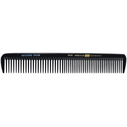 Pieptene pentru tăiat păr, Hercules Sägemann, Styling Star, negru, 26.8 cm