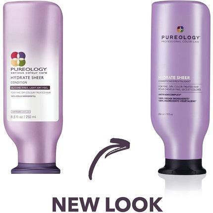 Condiționator Pureology Hydrate Sheer pentru păr colorat fin, 266ml