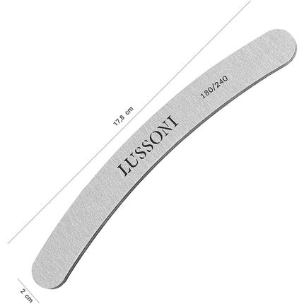 Lemnă de unghii curbată Lussoni Zebra 180/240 grit