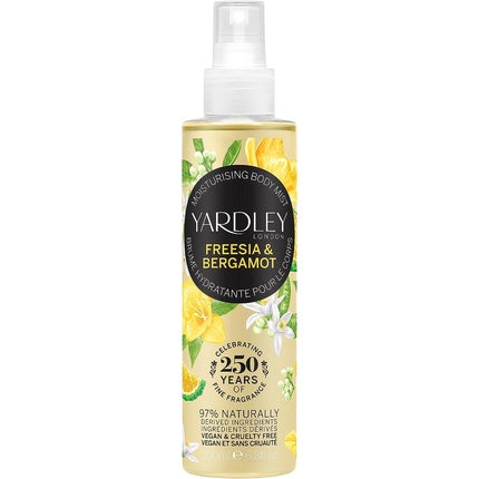 Apă de corp, Yardley London, Freesia și Bergamot, 100g