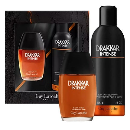 Set Parfum Drakkar Noir Intense, Guy Laroche, Eau de Parfum 100 ml + Body Spray 200 ml