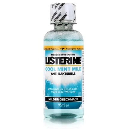 Listerine Cool Mint Mild, Antiseptic pentru gura si gat, 95ml