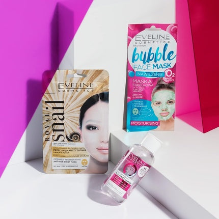 Masca textilă anti-îmbătrânire, Eveline Cosmetics, Royal Snail, 20g