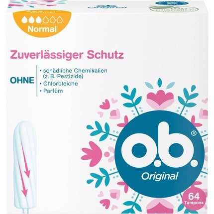 Tampon Feminin O.B. Original Normal, 64 bucăți