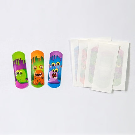 Plasturi copii Figo Little Monsters, set 10 bucăți, rezistenți la apă