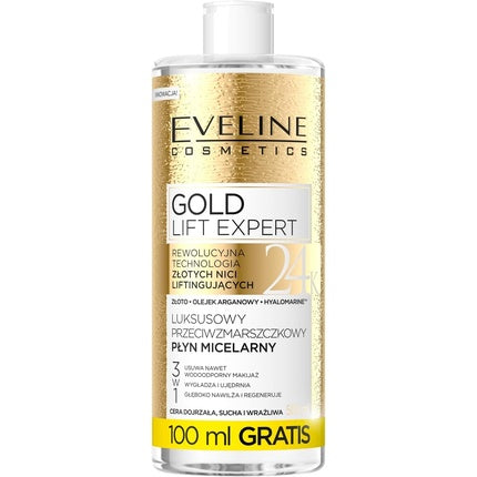 Lichid micelar, Eveline Cosmetics, Gold Lift Expert, 500ml