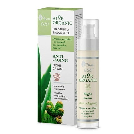 Cremă de noapte, Aloe Organic, Barbary și Aloe Vera, 50ml