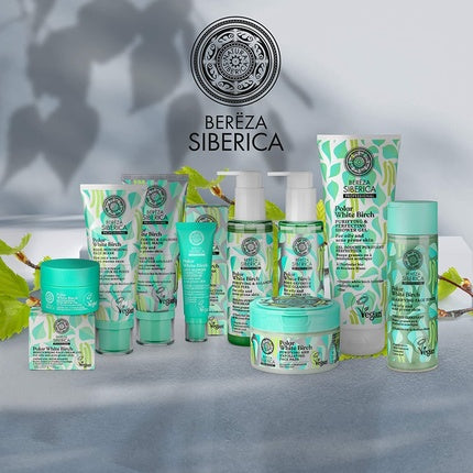 Gel de duș, Natura Siberica, purificator alb mesteacăn