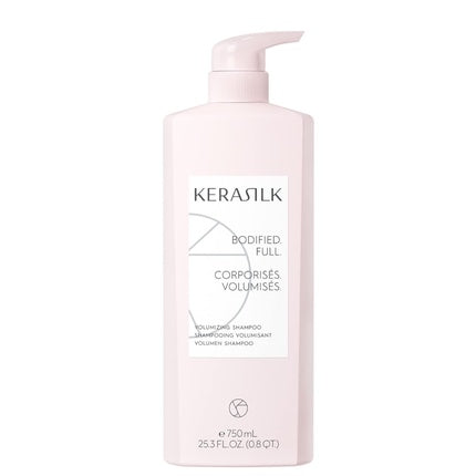 Șampon Kerasilk Essentials Volumizing, 750ml, roz, cu pompă