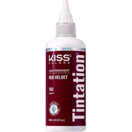 Kiss Tintation Semipermanent Hair Color 5 Ounce T552 Red Velvet