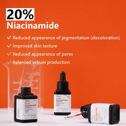 Serum pentru acnee, Isntree, Hyper Niacinamide 20, 20ml