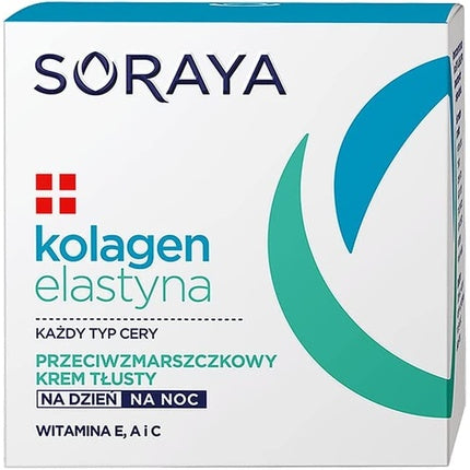 Cremă antirid, Soraya, colagen și elastină, 50 ml
