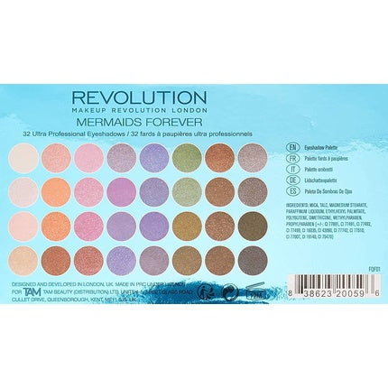Paletă farduri, Makeup Revolution, Mermaids Forever, divers