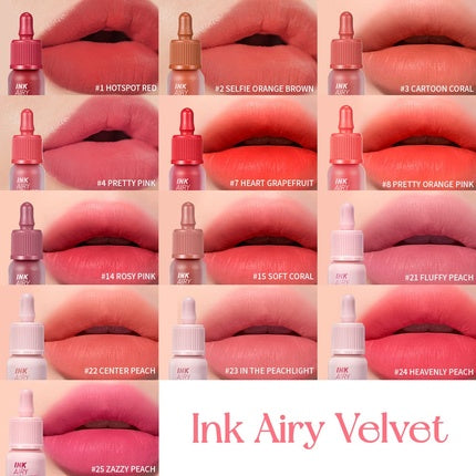 Ruj lichid, Peripera, Ink Airy Velvet, roz piersică
