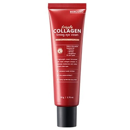 Crema pentru ochi Bergamo cu colagen triplu, 30g, roșu