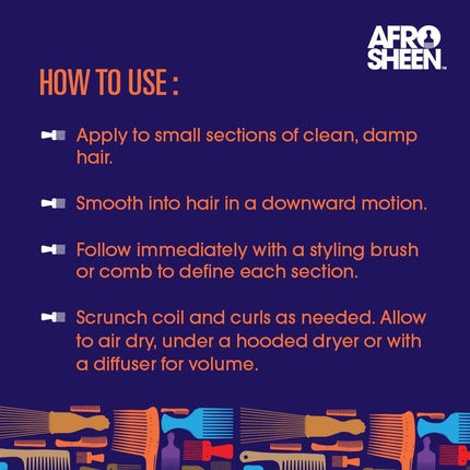 Cremă-Gel Față, Afro Sheen, 2-în-1, albastru