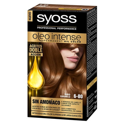 Vopsea de păr, Syoss, Oleo Intense Caramel Blond