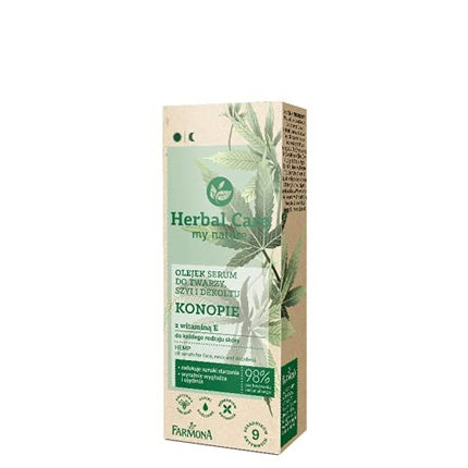 Ser facial, Herbal Care, ulei canepa, 50ml