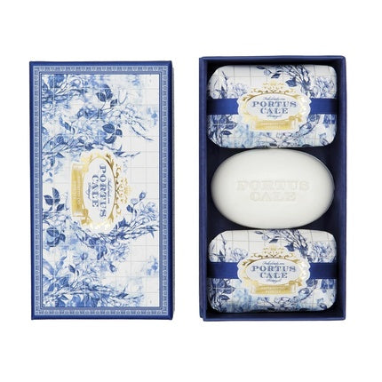 Set Săpunuri Parfumate Portus Cale, Colecția Gold & Blue, 3 buc, 150g