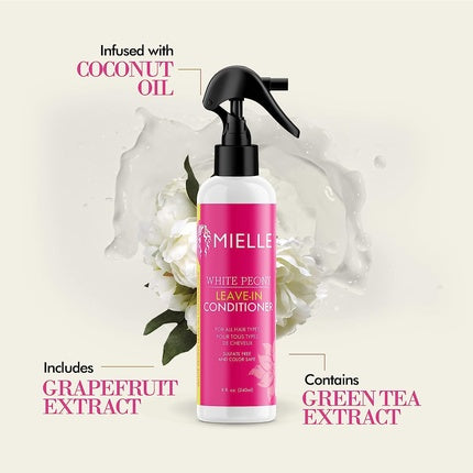 Condiționator Fără Clătire Mielle Organics White Peony, Sulfate-Free