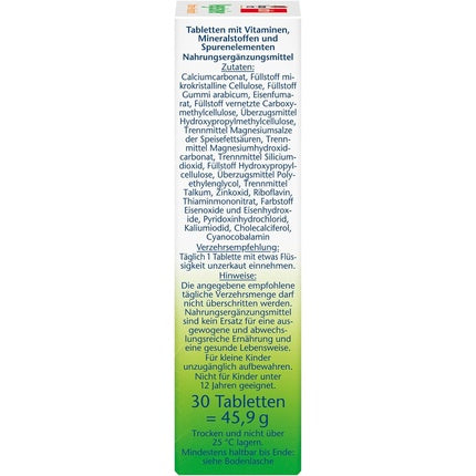 Doppelherz Tablete Vegetariene cu Vitamine și Minerale - 30 bucăți