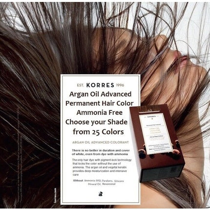Vopsea de păr, Korres, Argan Oil, tehnologie Pigment-Lock