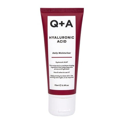 Cremă de zi, Q+A, Hyaluronic Acid, 75ml, vegan, roșu