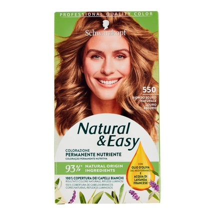 Vopsea de par, Schwarzkopf, Natural&Easy, Blond inchis Blond natural, 142.5ml