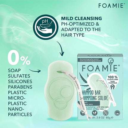 Șampon solid, Foamie, Aloe Vera, verde