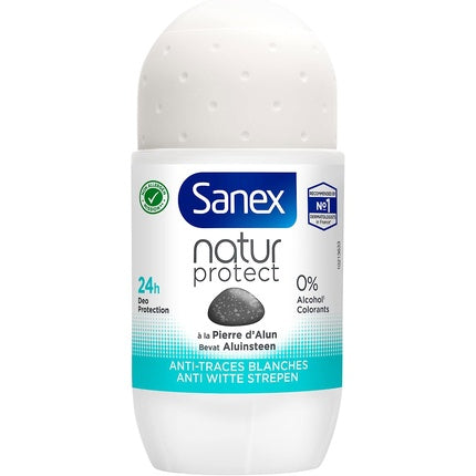 Sanex Protect Anti-Scuff Alum Stone Deodorant, alb, 50ml