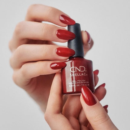 Lac de unghii, CND, Shellac Decadence, roșu 7.3ml