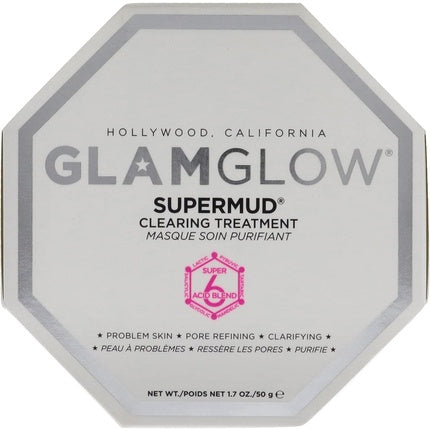 Glamglow Supermud Clearing Treatment, Tratament facial pentru ten cu probleme, 50 g