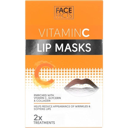 Masca pentru buze, Face Facts, Vitamina C, pachet 2 buc