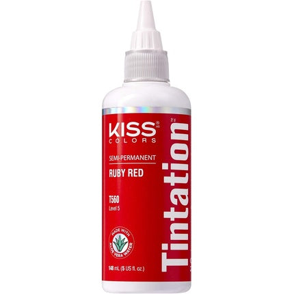 Kiss Tintation Colorant Semipermanent pentru Păr cu Ulei de Argan și Aloe Vera, Ruby Red, 148 ml