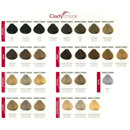 Clady Professional Hair Dye Cream Colorant, Cremă colorantă păr, alb, 100ml