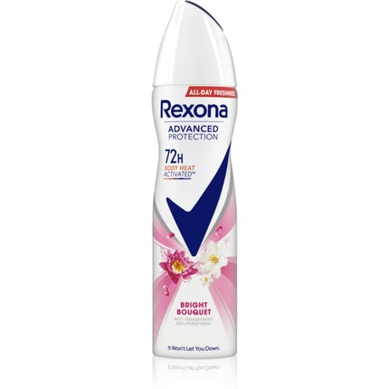 Rexona Advanced Protection Antiperspirant Spray, Bright Bouquet, 150 ml, alb-roz
