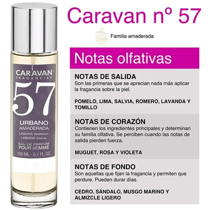 Caravan Fragancias No. 57 Eau de Parfum pentru bărbați, 150ml