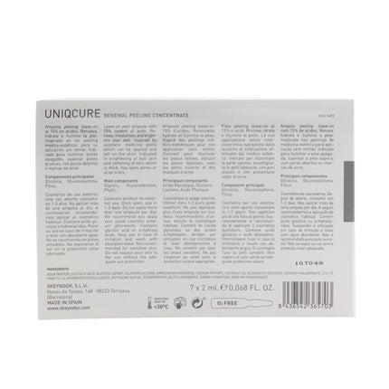 Concentrat peeling renewal, Skeyndor, Uniq Cure, 2 ml