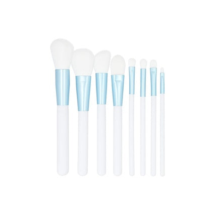 Set pensule machiaj, Tools For Beauty T4B, 9 piese, alb