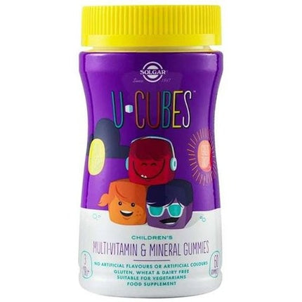 Solgar U-Cubes Gummy Multivitaminic și Mineral pentru Copii, 60 buc