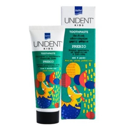 Pastă de dinți Unident Kids Prebio, Fără Fluor, Piersică, 50 ml