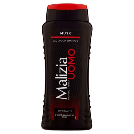 Șampon gel de duș, Malizia, pentru bărbați, 250 ml