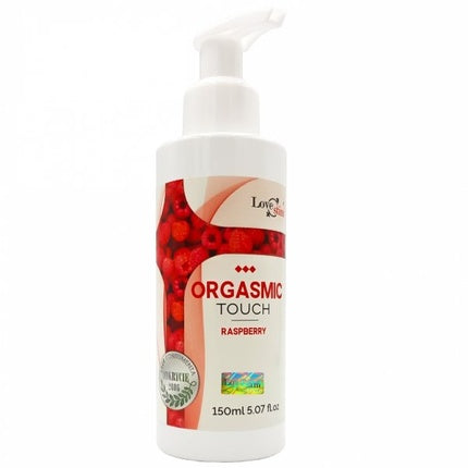Lichid de masaj intim Love Stim Orgasmic Touch cu aromă de zmeură, 150ml