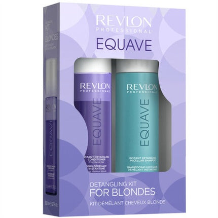 Revlon Professional Equave Detangling Kit Blonde, Șampon 250ml + Balsam 200ml, Cutie cu 2 produse