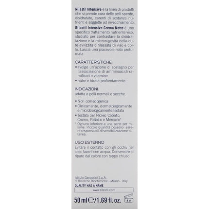 Cremă de Noapte, Rilastil, Intensive, 50 ml, alb